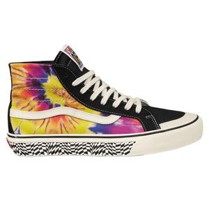 VANS SK8-HI 138 DECON SF - (TIE DYE) BLACK organic cotton / waffle soul